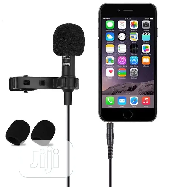 Clip-on Collar Tie Mobile Phone Lavalier Microphone