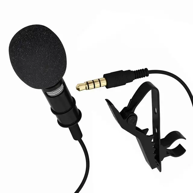Clip-on Collar Tie Mobile Phone Lavalier Microphone