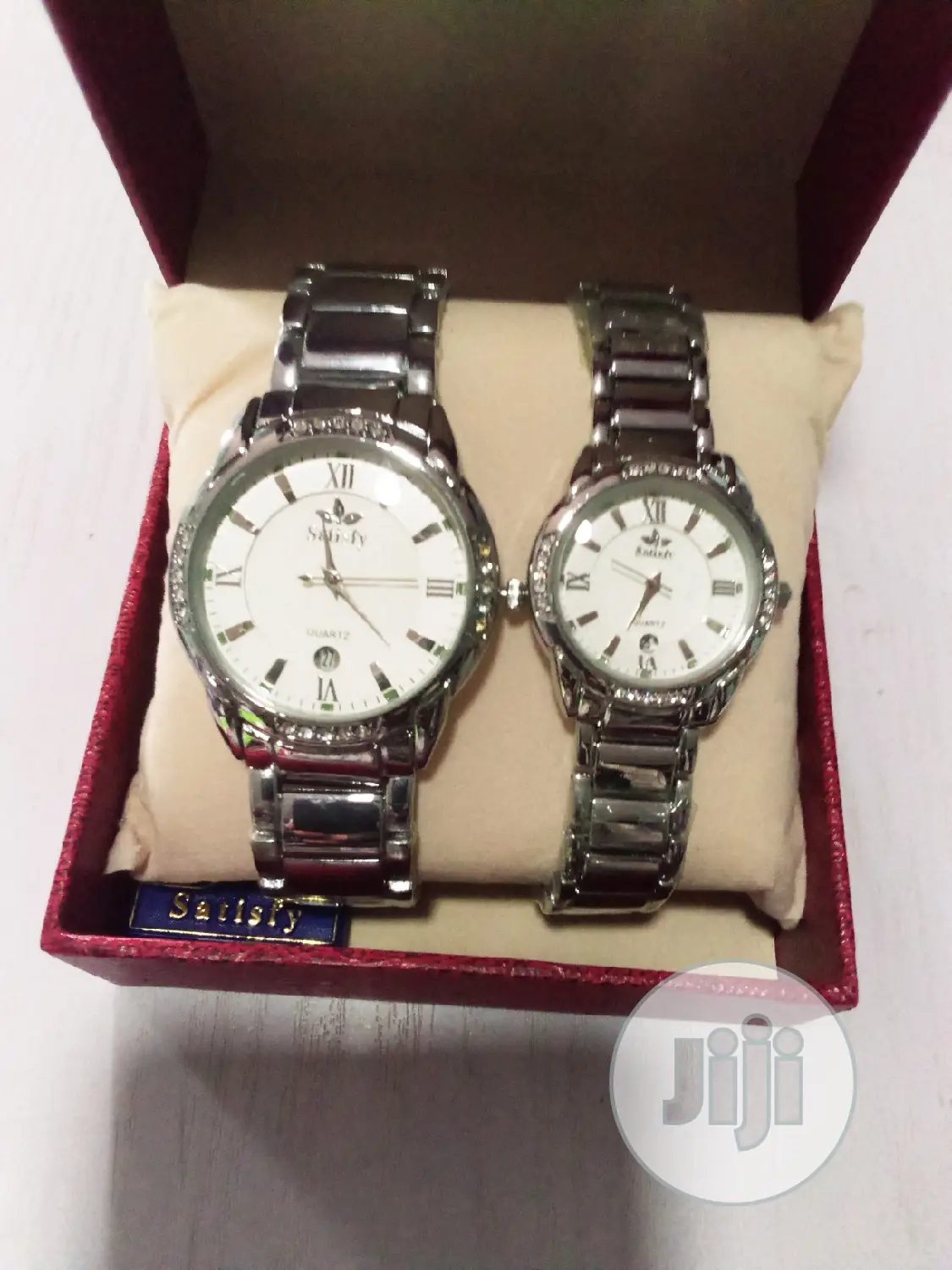 Your Silver Sertify Couple Wrist Watch