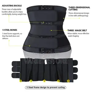 Three (3) Straps Hook Waist Trainer