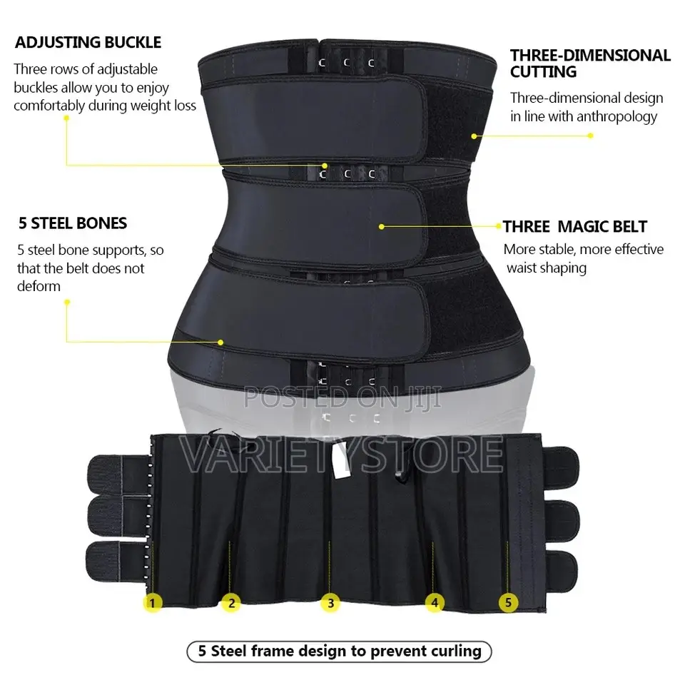 Three (3) Straps Hook Waist Trainer