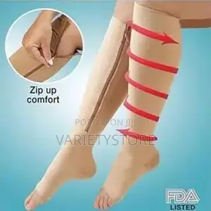 Zipper Compression Socks for Varicose Veins and Heavy Legs