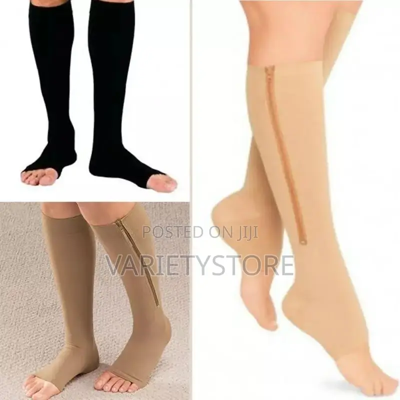 Zipper Compression Socks for Varicose Veins and Heavy Legs