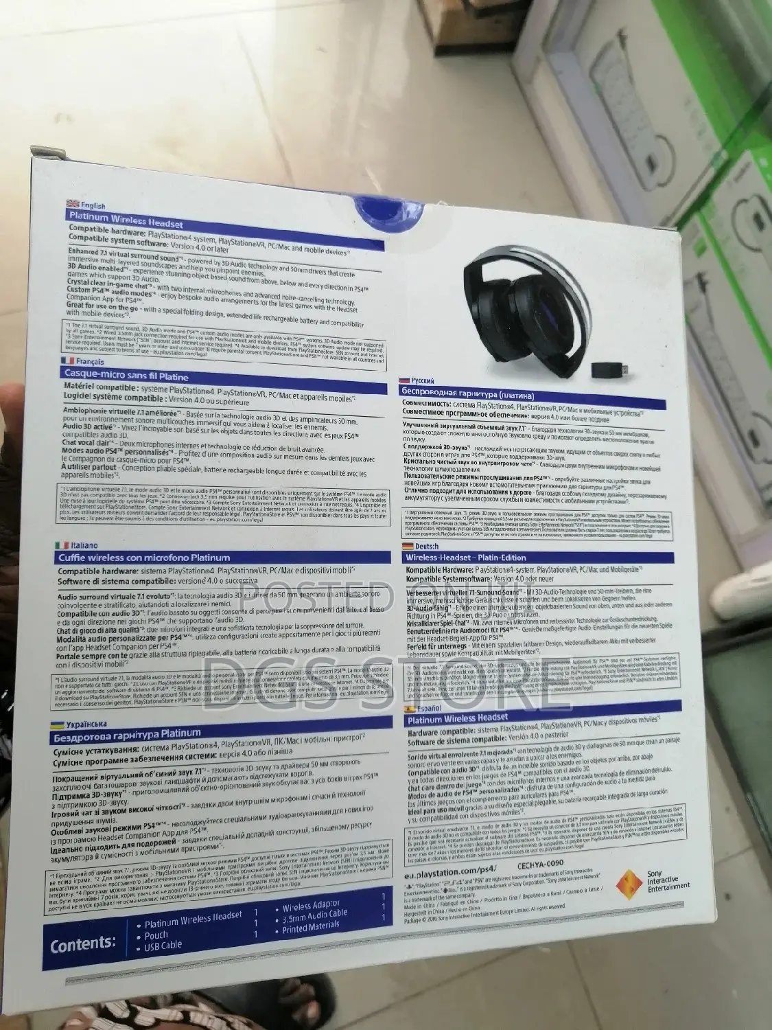 Sony Ps4 Platinum Wireless Headphone