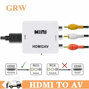 HD Video Converter Box HDMI To RCA AV/CVSB L/R Video