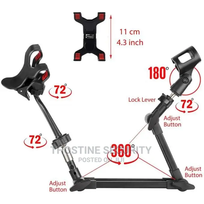 Professional Adjustable Microphone Phone Holder