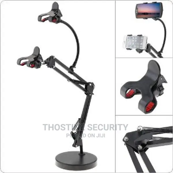 Double Phone Holder Stand With Extension Boom