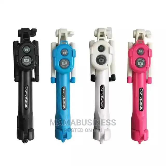 Extendable Stand Selfie Stick + Bluetooth Shutter