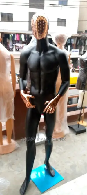 Black And Bronze Male Mannequins