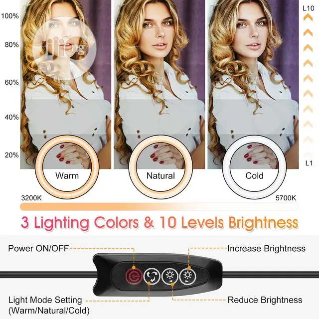 Profissional Ring Light With Tripod Selfie Ring Light