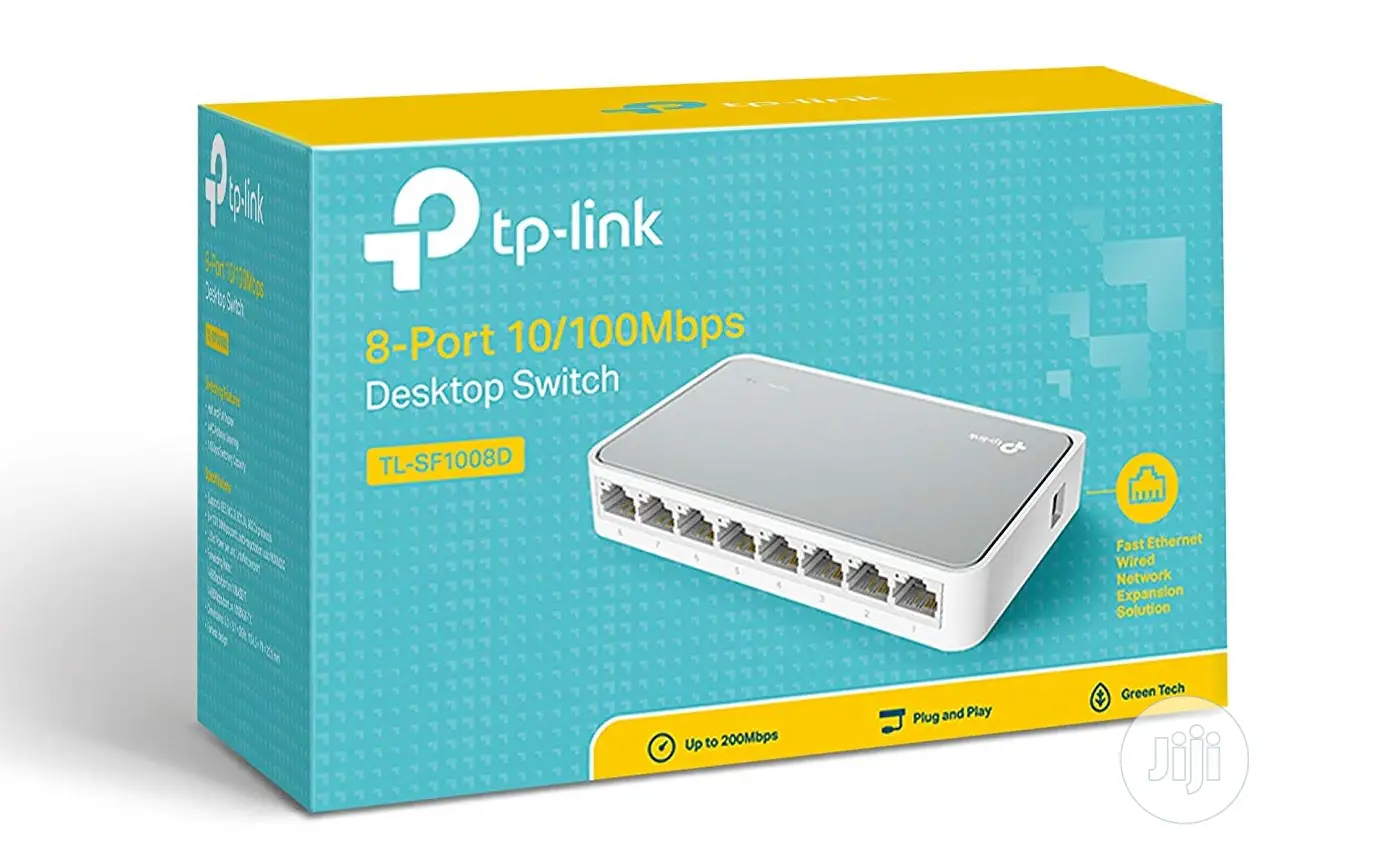 Tp-Link 8 Port Fast Ethernet Switch - Desktop Ethernet Split