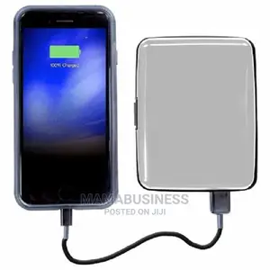 Rfid Blocking E-Charge Wallet With Power Bank - Silver