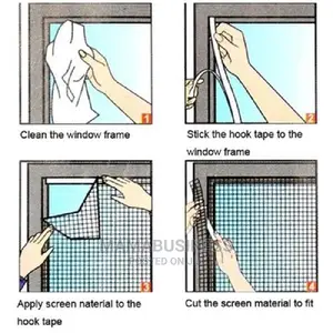 Mosquito Window Net Mesh Curtain Protector - 150x150cm