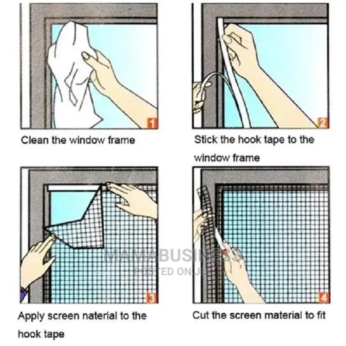 Mosquito Window Net Mesh Curtain Protector - 150x150cm