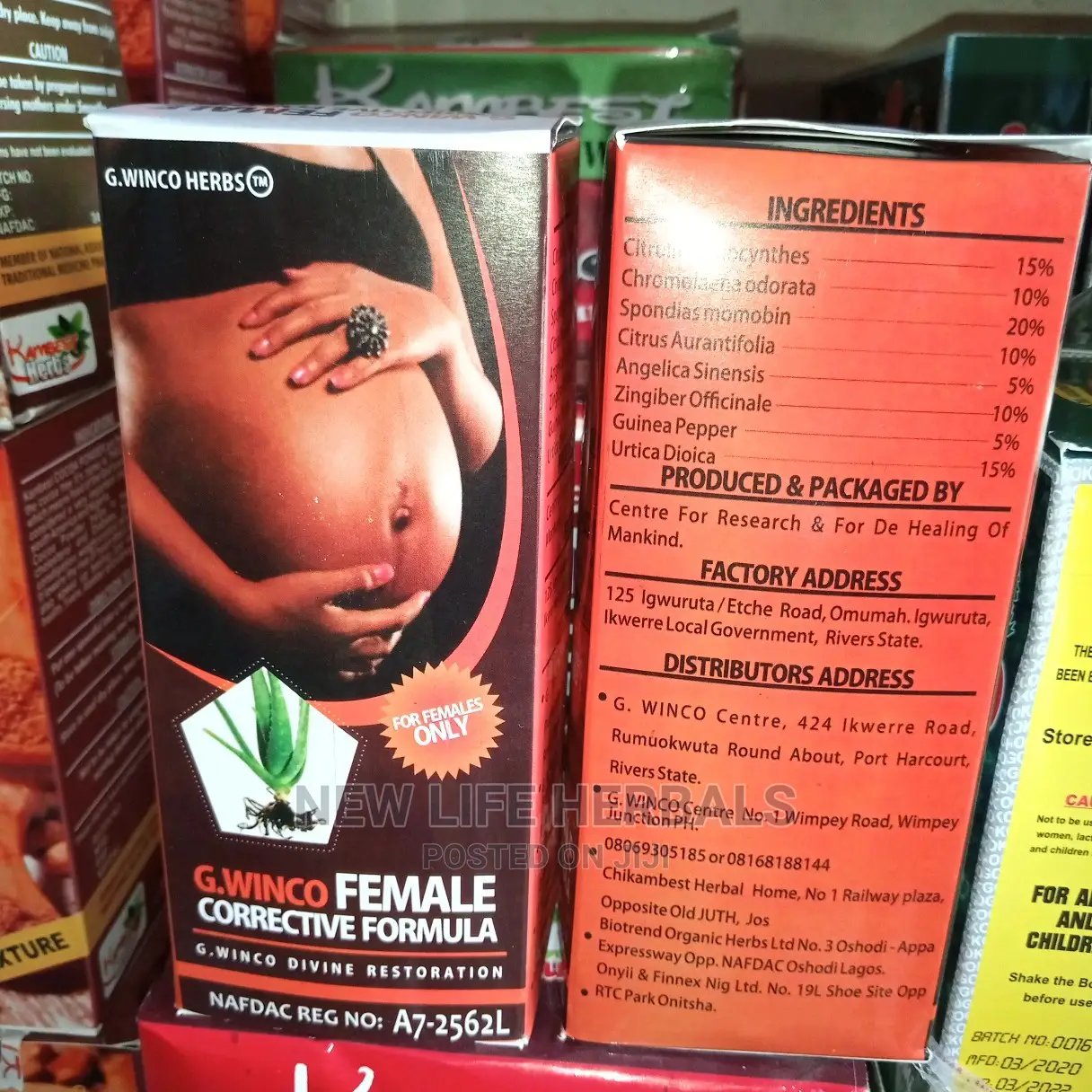 Female Corrective Herbal Formular G Winco