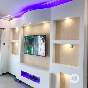 Tv Wall False Design. Wallpaper, 3d Panel.