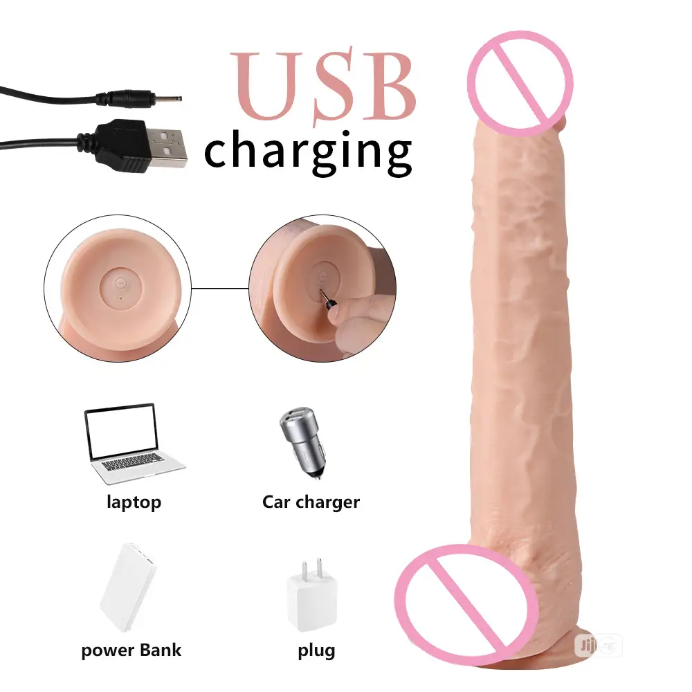 12 Inches Rechargeable Wireless Remote Control Dildo