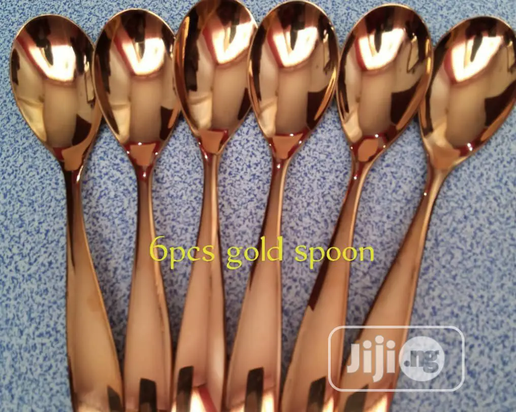 6pcs Gold Spoon