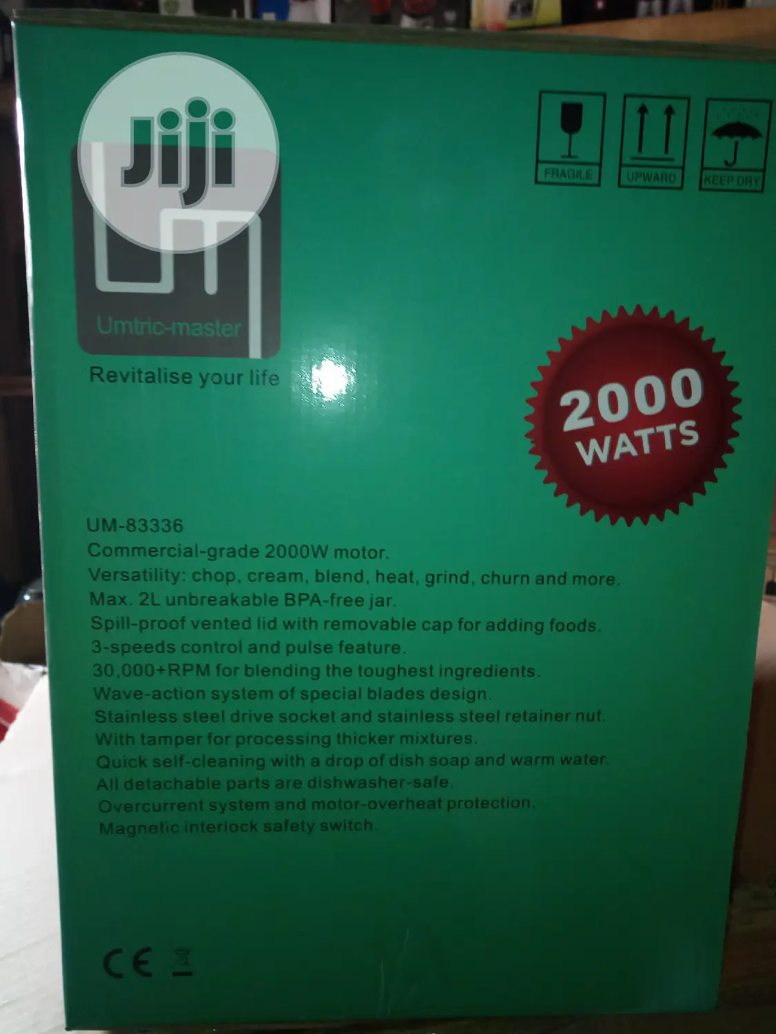 Original Umtric Master 2000watts High Performance Blender.