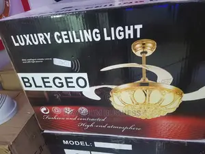 Chandeline Ceiling Fan and Light With Remote Changing Light