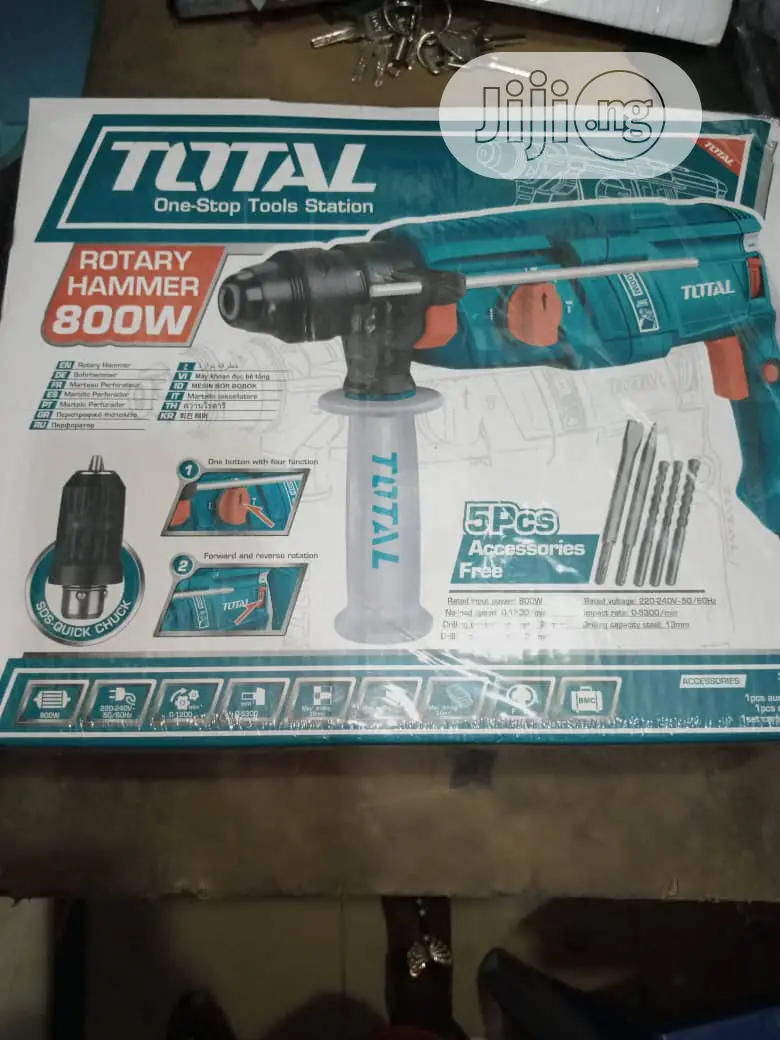 Total Rotary Hammer Drill - 800 Watts-SDS