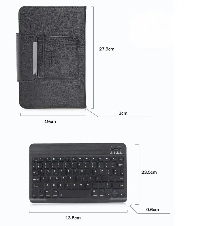 Andriod Bluetooth Wireless Keyboard Case - 10 Inch