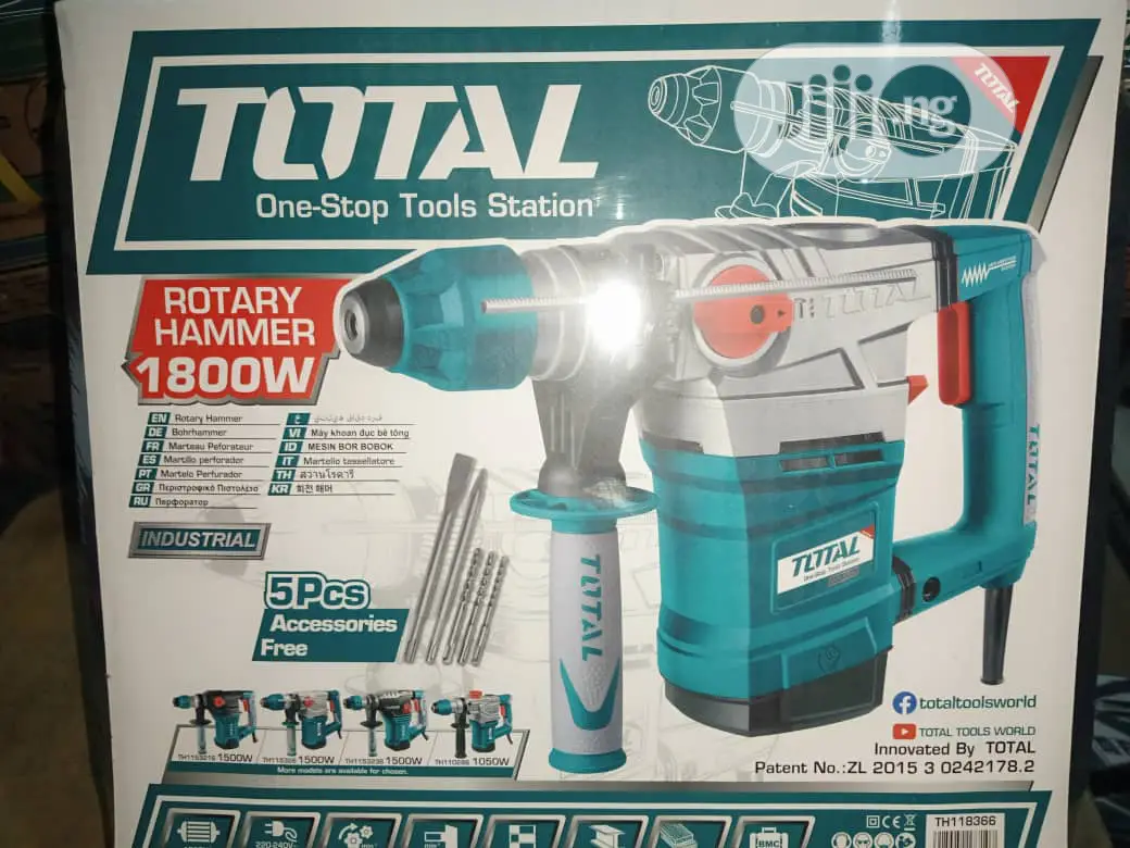 Total Rotary Hammer Drill - 1800 Watts-SDS