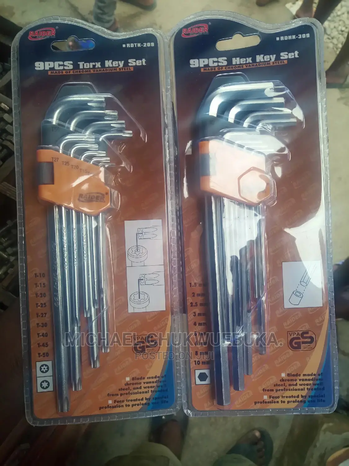 Original Raider Torx Hex Allen Key Set