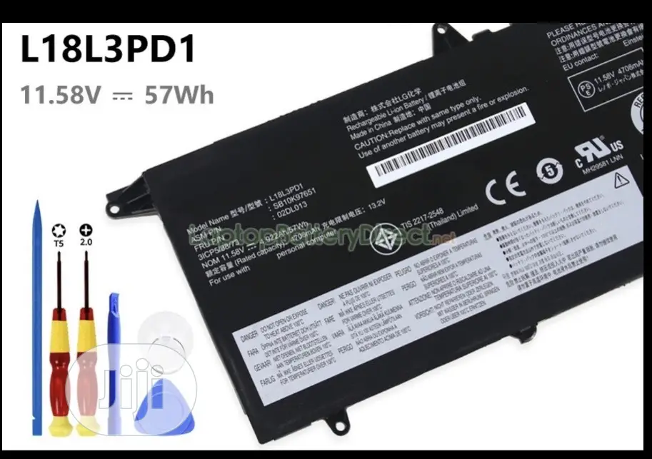 Lenovo Thinkpad T490S Series L18M3PD1 Battery (L18L3PD1)