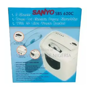 Sanyo SBS 620c 5 Sheets Cut Electric Paper CD Shredder