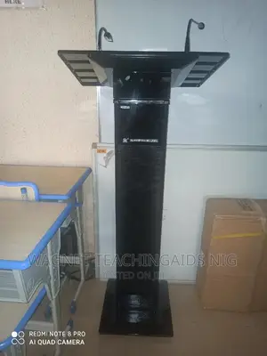 Black Wireless Pulpit/ Lecern