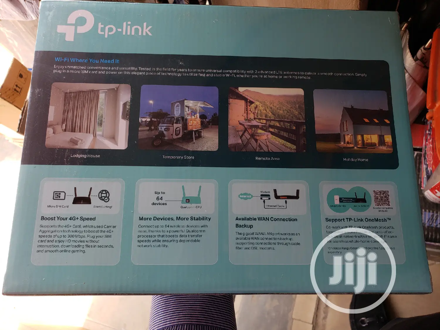 Tp-link Wireless Router Ac1200 Dual Band Gigabit Mr600 SIM