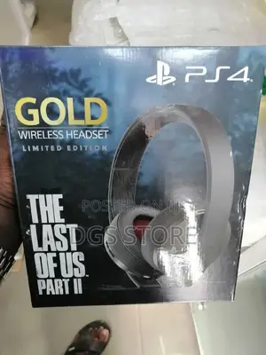 Sony Ps4 Gold Wireless Headset the Last of Us Part Ii Limite