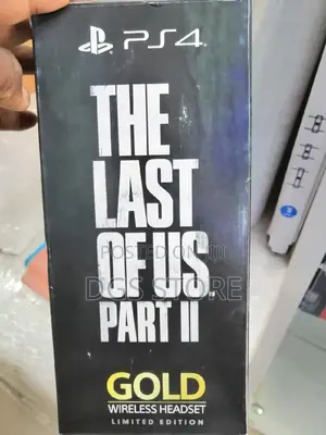Sony Ps4 Gold Wireless Headset the Last of Us Part Ii Limite
