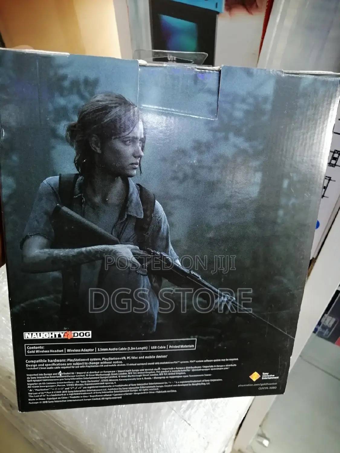 Sony Ps4 Gold Wireless Headset the Last of Us Part Ii Limite