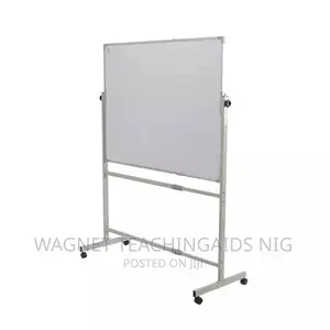 Office Single Sided White Magnetic Board On Movable Stand
