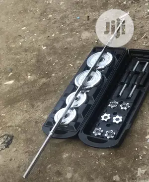 50kg Barbel Set With Plate And Dumbell Rod