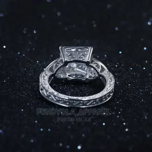 Fully Crafted Sterling Silver Engagement Ring