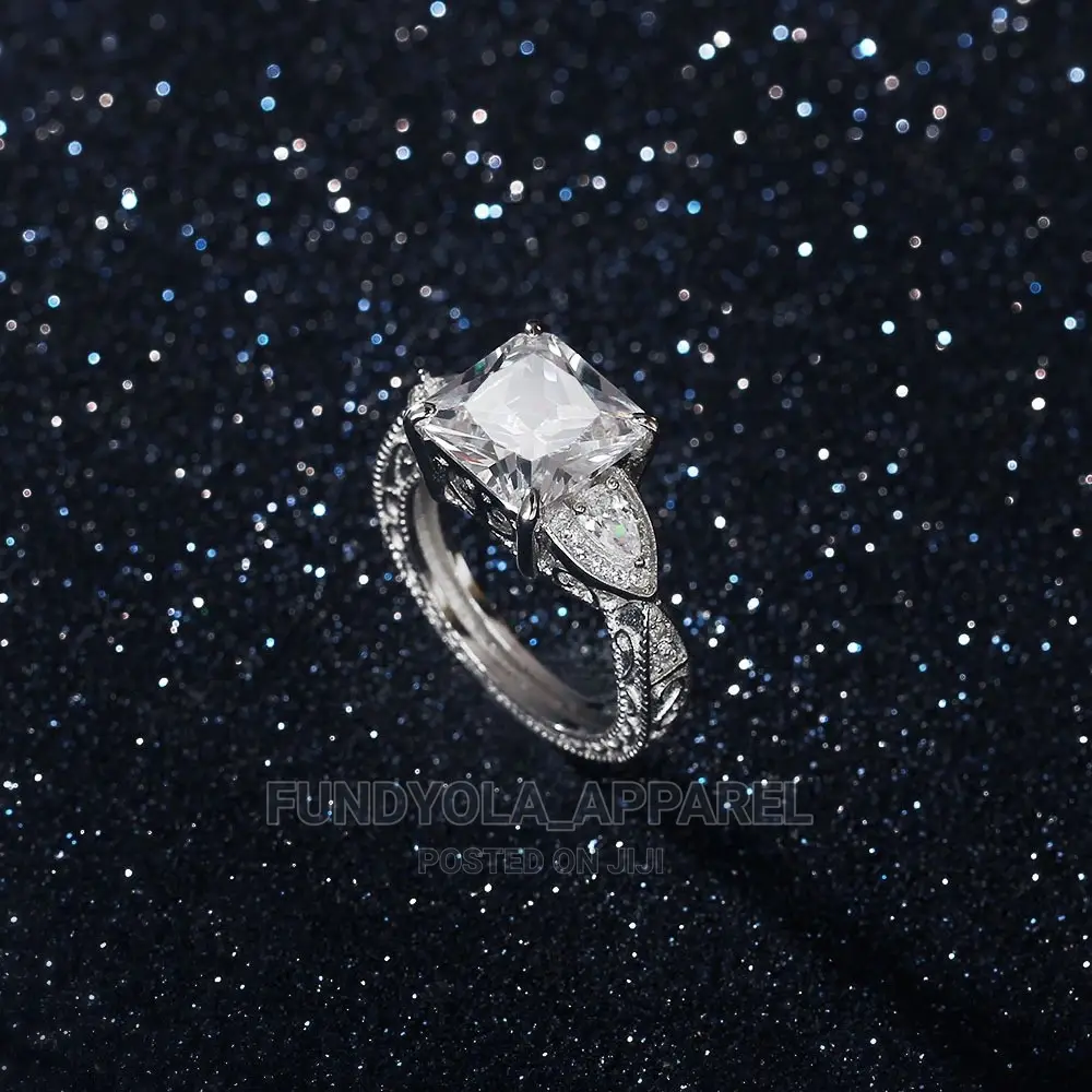 Fully Crafted Sterling Silver Engagement Ring