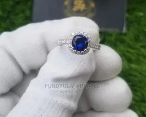 S925 Silver Gold Stone Engagement Proposal Ring