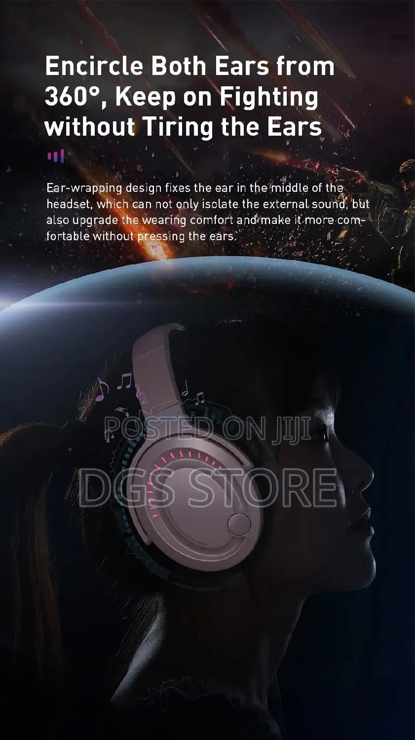 Baseus Gamo DO5 Gaming Headphone Immersive Virtualmicrophone