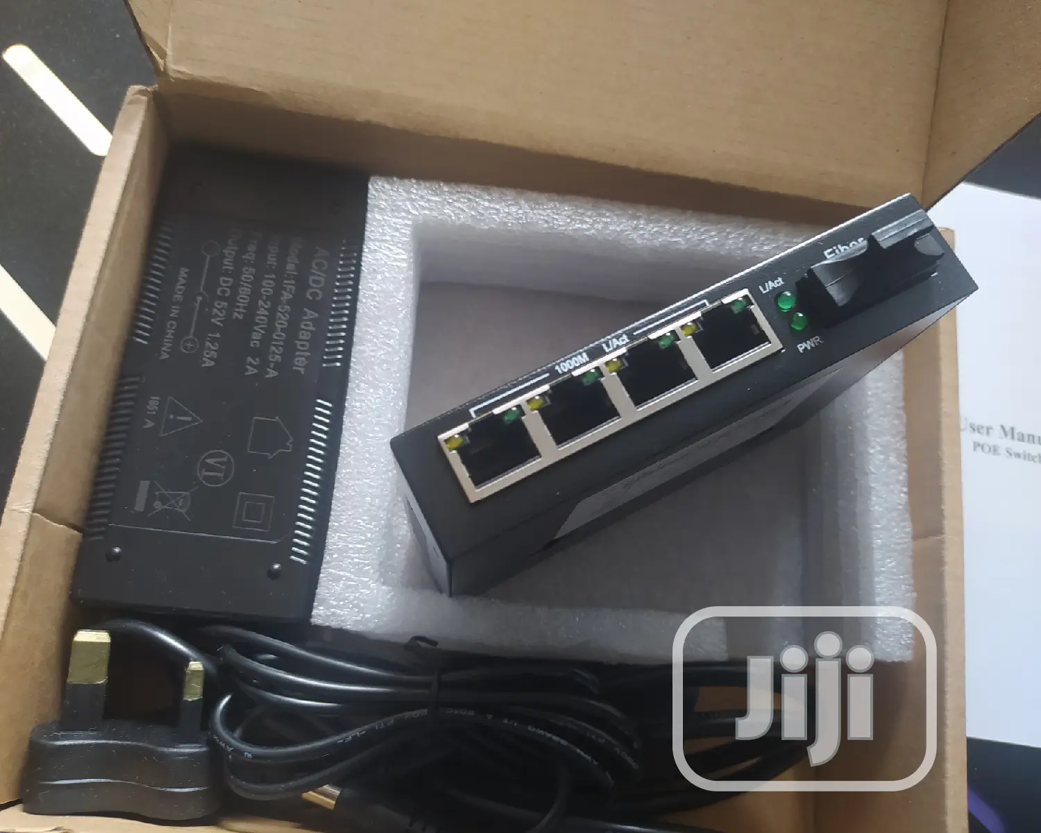 Fiber Ethernet POE Switch 4 Port