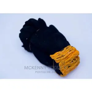 Safety 100% Cotton Hand Glove - Black