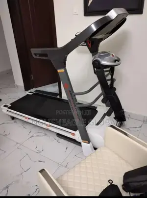2.5 Hp Treadmill With Massager Black and White