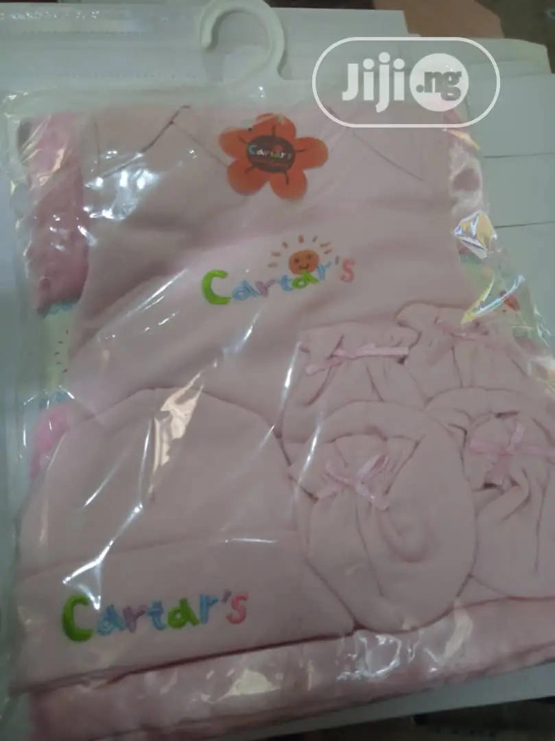 Carters Set ( Baby Shawl, Cap, Socks$Suit)