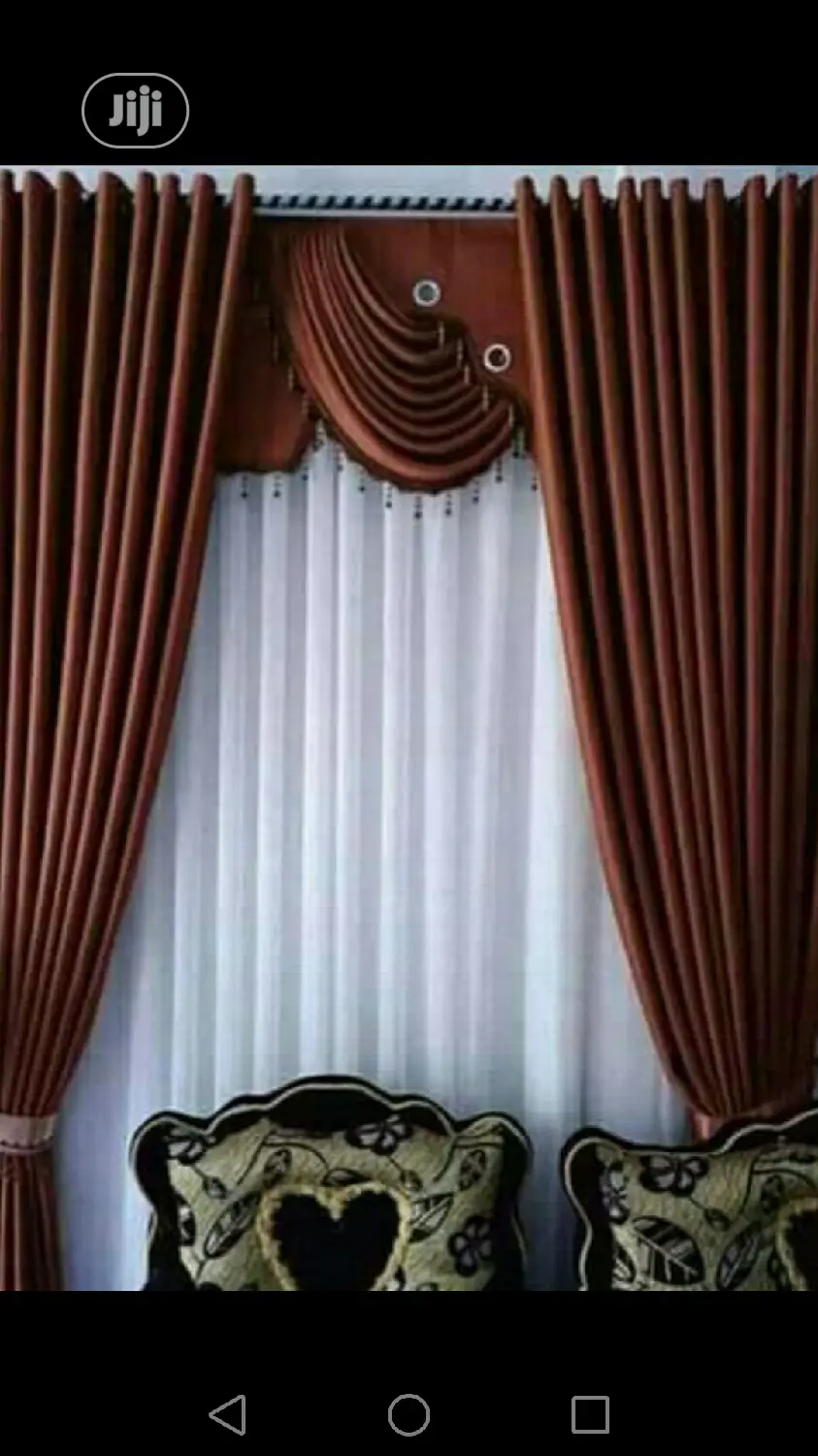 Eyelet Curtain With Design
