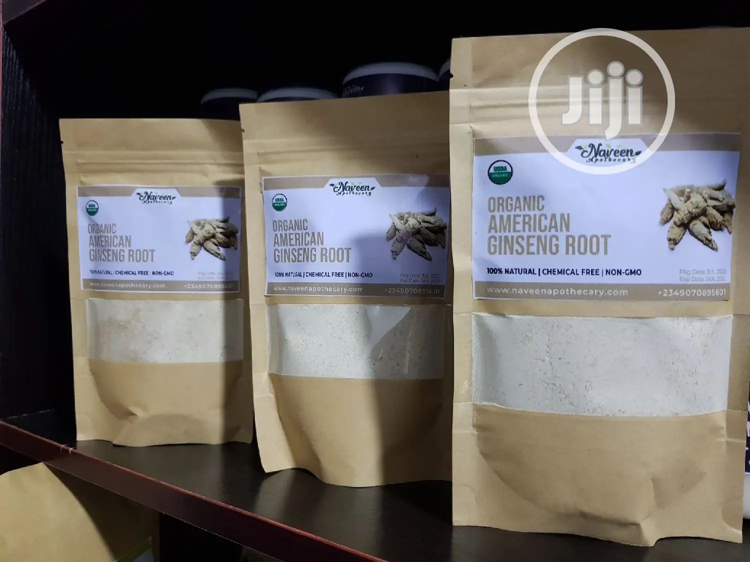 Organic American Ginseng Root Powder -50grams