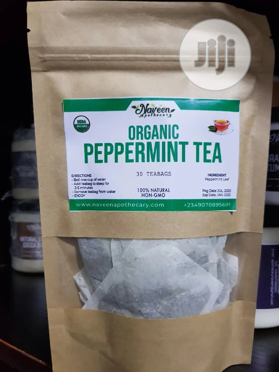 Organic Peppermint Tea -30 Teabags