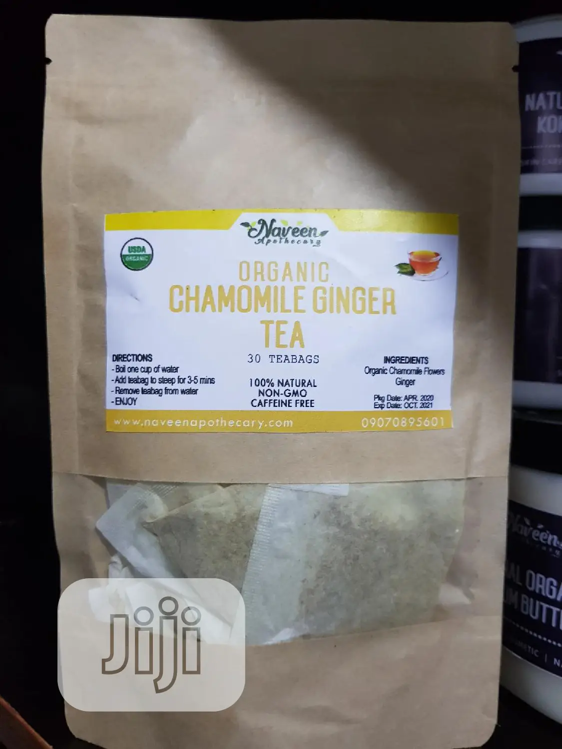 Organic Chamomile-Ginger Tea