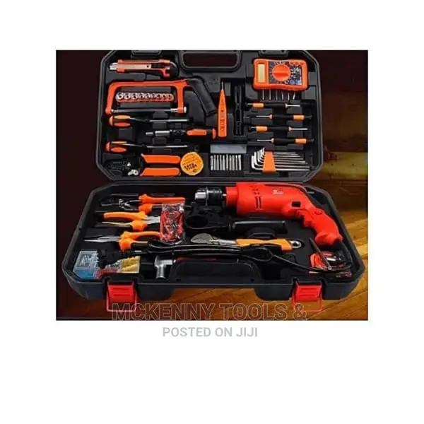Tools Box Kit Set With Electric Drill Machine